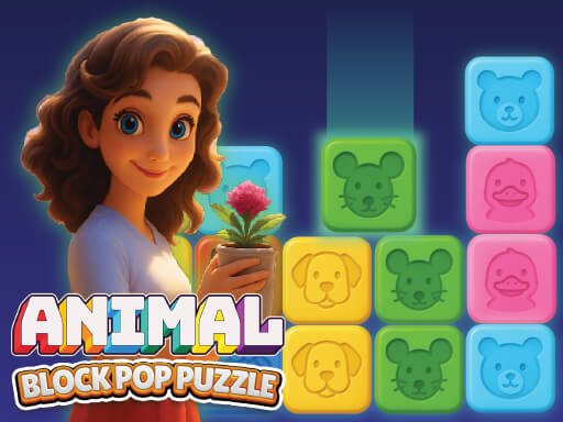 Animal Block Pop Puzzle Cover